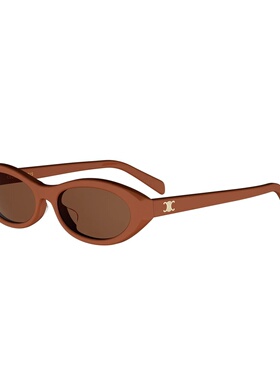 CELINE 女士眼镜 CL40353U42E AW2026 棕色 全框太阳镜