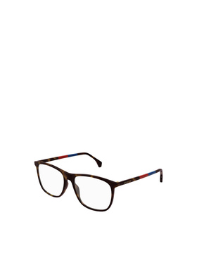 GUCCI 男士眼镜 GG0554O010 SS2025 古驰 长方形眼镜深棕色