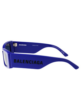 1h可退 BALENCIAGA 女士眼镜 BB0260S006 CO 蓝色 矩形太阳镜
