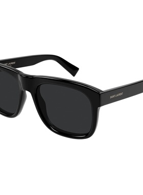SAINT LAURENT 男士太阳镜 SL558010 SS2025 黑色