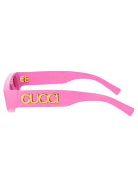 GUCCI 女士眼镜 GG1771S008 AW2024 粉红色 几何框太阳镜古驰