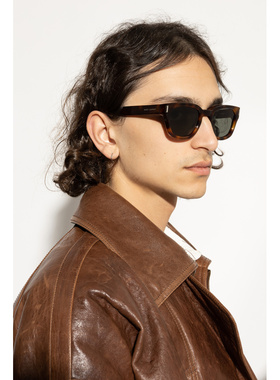 SAINT LAURENT 男士太阳镜 843162Y99562300 CO 配饰眼镜棕色