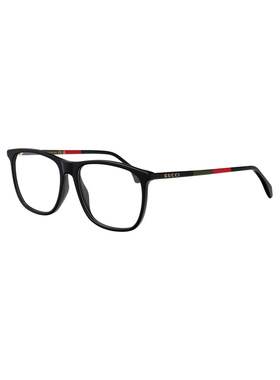 GUCCI 男士眼镜 GG0554O009 SS2026 黑色 长方形眼镜