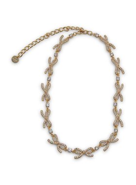 1h可退 潮奢 Self-Portrait 女士 金色色调项链 AW25621NGDGOLD