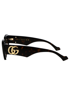 GUCCI 女士眼镜 GG1421S002 AW2025 古驰黑色太阳镜配饰