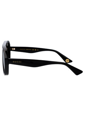 GUCCI 女士眼镜 GG1615S001 CO 黑色 几何框太阳镜古驰