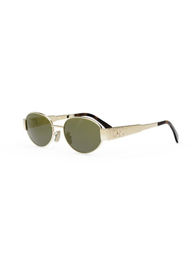 CELINE 女士眼镜 CL40235U30N SS2025 绿色 Triomphe Metal 01属