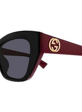 GUCCI 女士太阳镜 GG1844SA004 AW2025 黑色 古驰太阳镜全框眼镜