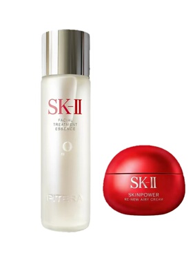 SK2神仙水230ml+大红瓶清爽80g套装正品