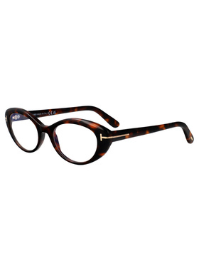1h可退 TOM FORD 女士眼镜 FT6092B052 SS2026 白色 几何平光镜