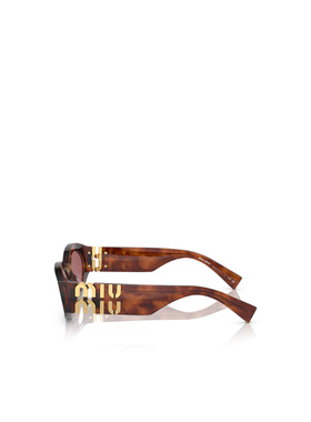 MIU MIU 女士太阳镜 MU11WS11Q08S CO 粉红色 徽标太阳镜