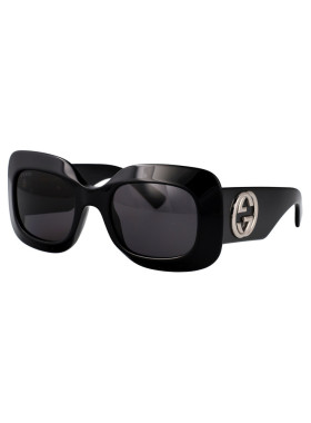 GUCCI 女士眼镜 GG1695S001 AW2024 灰色几何框 太阳镜古驰