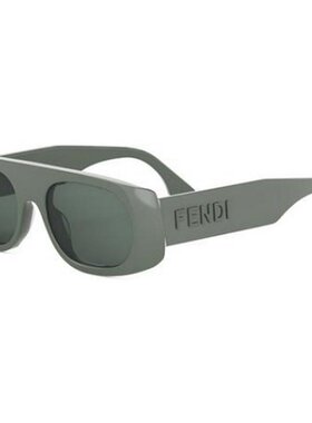 FENDI 女士眼镜 FE40169I96N AW2025 灰色 矩形框太阳镜