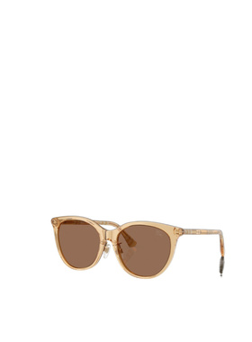 BURBERRY 女士眼镜 BE4464D416773 SS2026 棕色 全框太阳镜