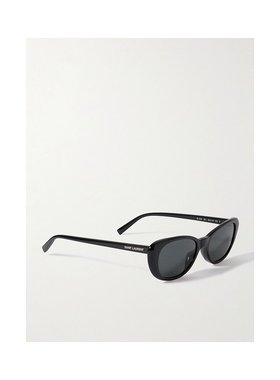 1h可退 潮奢 Saint Laurent 圣罗兰 女士 猫眼醋纤太阳眼镜 SL822