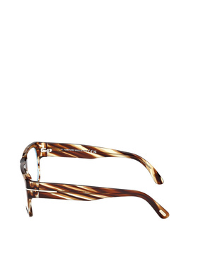TOM FORD 男士眼镜 FT6035B055 AW2025 棕色 几何平光镜