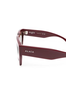 ALAIA 女士太阳镜 AA0102S002 AW2026 酒红色