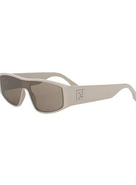 FENDI 男士太阳镜 FE40167I57E CO 棕色 几何镜框太阳镜