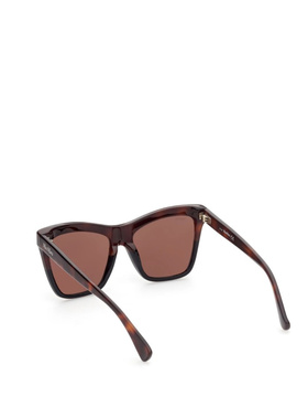1h可退 MAX MARA 女士眼镜 LOGO2MM000856E SS2023 棕色 徽标太阳