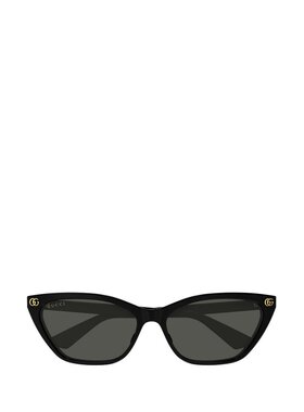 1h可退 潮奢 Gucci 古驰 女士 黑色 Light Acetate GG Cat Eye 太