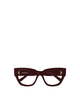 BALENCIAGA 女士眼镜 BB0326O004 SS2025 红色 BB0326O