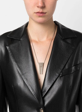 RICK OWENS 男士项链 RJ0000024MMT128 SS2026 白色