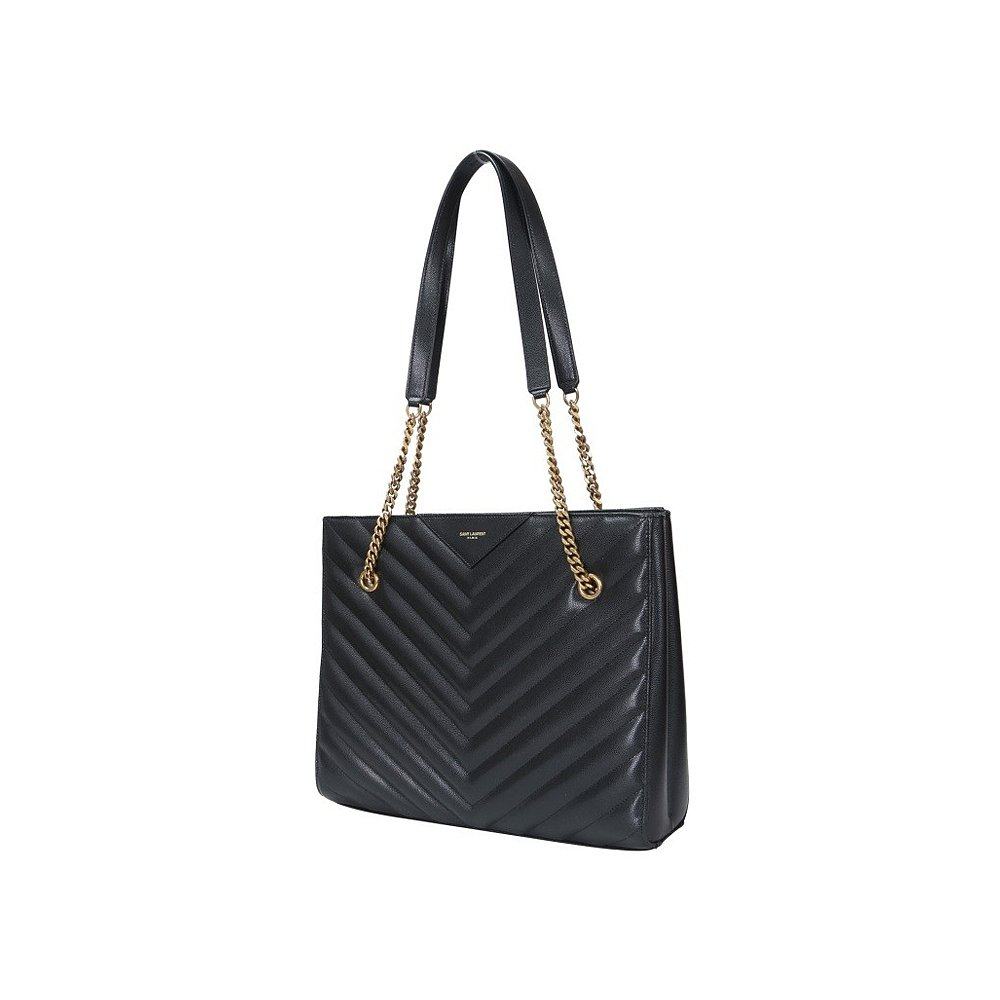 香港直邮圣罗兰女士黑色牛皮单肩包 天猫国际香港直购女士包袋