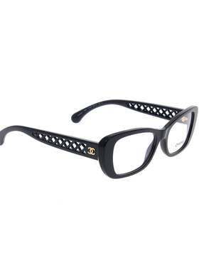 1h可退 CHANEL 女士眼镜 CH35061848 CO 黑色 全框平光镜