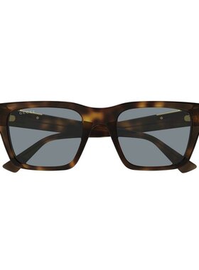 GUCCI 男士眼镜 GG1889S004 SS2025 古驰 棕色矩形框太阳镜