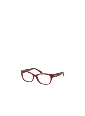 1h可退 Coach蔻驰女士眼镜架 0HC6104F5450 AW2024 红色高端正品