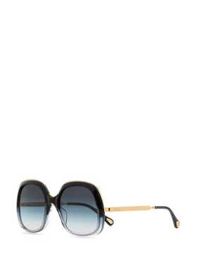 CHLOÉ 女士太阳镜 CH0327S00556 SS2025 黑色 Black acetate sung