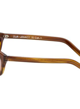 1h可退 潮奢 Our Legacy 男士 棕色 Shelter 太阳镜 A2268STOStre