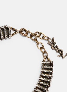 1h可退 香港直邮潮奢 Saint Laurent 圣罗兰 女士 金字塔式水晶装