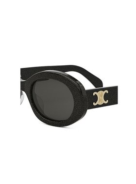 CELINE 女士太阳镜 CL40194U03A SS2025 黑色 TRIOMPHE