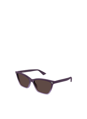 GUCCI 女士眼镜 GG2111S003 SS2026 棕色 几何框古驰配饰太阳镜