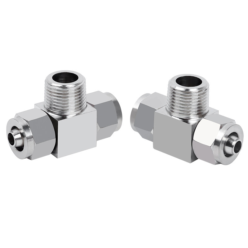 304不锈钢快拧三通终端PU管尼龙管四氟软管气管快速接头锁母式T型,淘宝优惠券,粉丝福利购,淘宝优惠卷