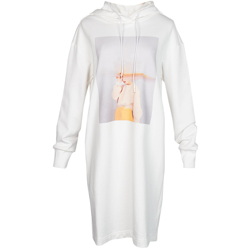 igoego高端定制白色连帽印花卫衣 igoego服饰卫衣/绒衫