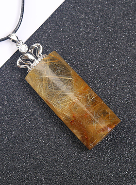 追梦天然路路通巴西原石打磨项链