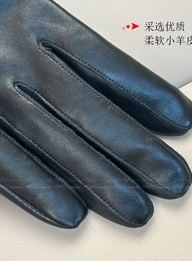 千金名媛时髦搭配皮草手套加绒暖
