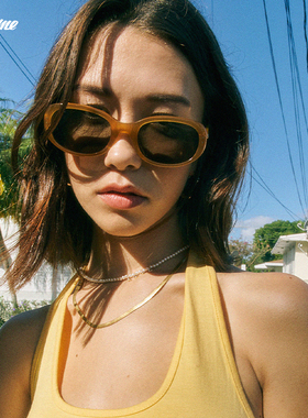 Fakeme孟子义同款椭圆框太阳镜