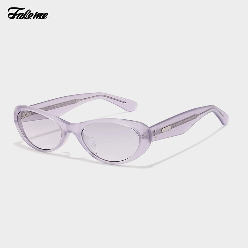 Fakeme 时尚椭圆框墨镜太阳镜防紫外线女中性款 Nocap&Cutty - 图2