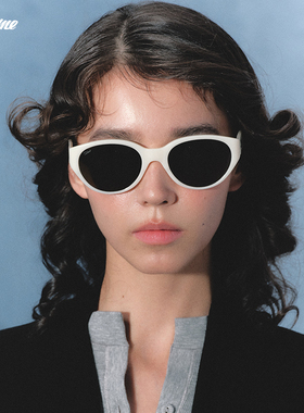 【】Fakeme 时尚质感猫眼墨镜太阳镜防紫外线女 longblack&josie