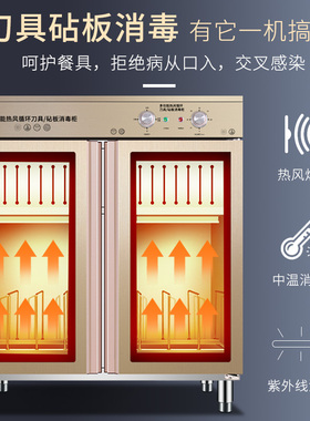 紫外线刀具消毒柜商用热风循环