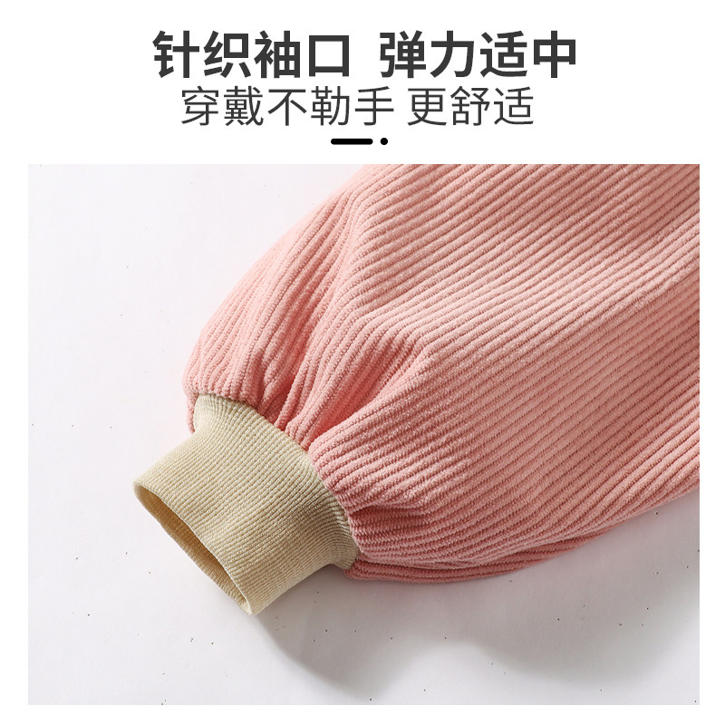 围裙厨房家用2026新款做饭防水防油罩衣女高级感年轻款围腰灯芯绒,淘宝优惠券,粉丝福利购,淘宝优惠卷