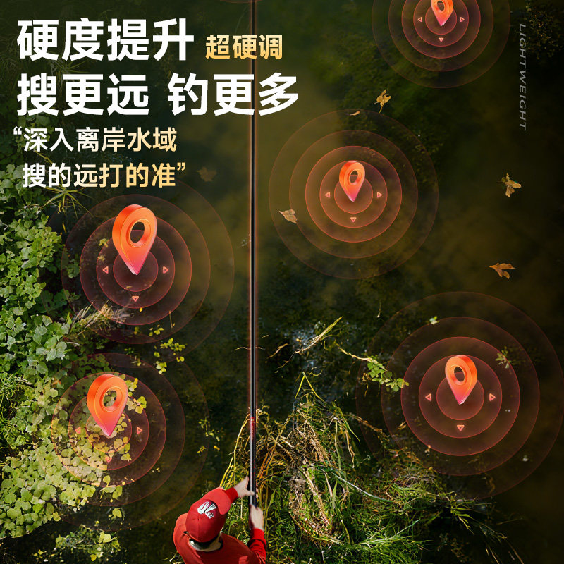 创威非凡大师炮竿长杆超轻超硬传统钓炮杆10/13m钓鱼竿手杆打窝竿,淘宝优惠券,粉丝福利购,淘宝优惠卷