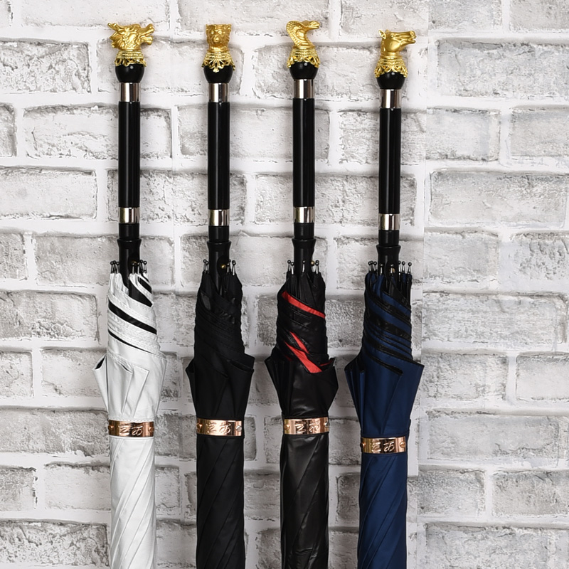 剑伞创意12十二生肖龙头中国风长柄可拔出个性防身遮阳防晒雨伞剑-图0