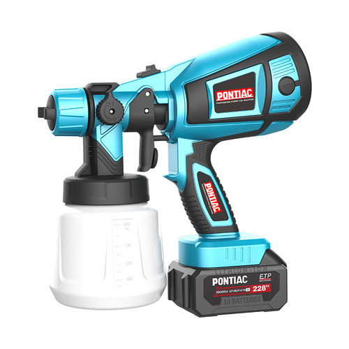 电动喷漆枪充电式锂电油漆专用喷油机小型一体高雾化乳胶漆喷涂机 - 图0