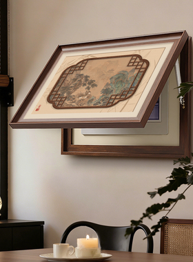 墨竹新中式配电箱装饰画宋代美学电表箱挂画多媒体盒墙面遮丑壁画