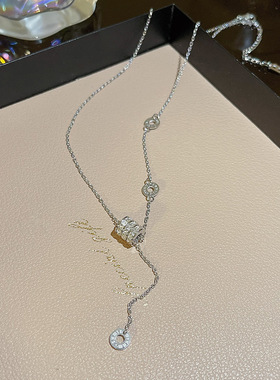 欧美时尚几何钛钢项链女百搭不掉色锁骨链小众简约个性高级感配饰