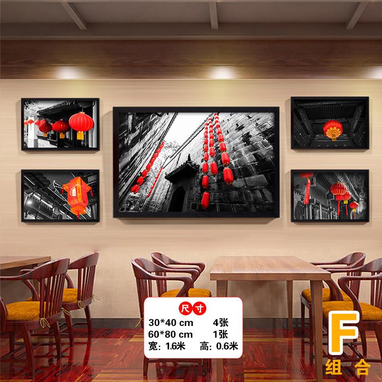 重庆黑白老照片火锅店装饰画饭店复古怀旧壁画餐厅挂画面馆墙面画 - 图3